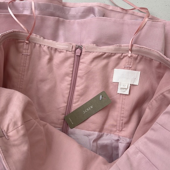 J. CREW | Marlie Classic Faille Strapless Bridesmaid Dress- pink (size 12) - Picture 4 of 7